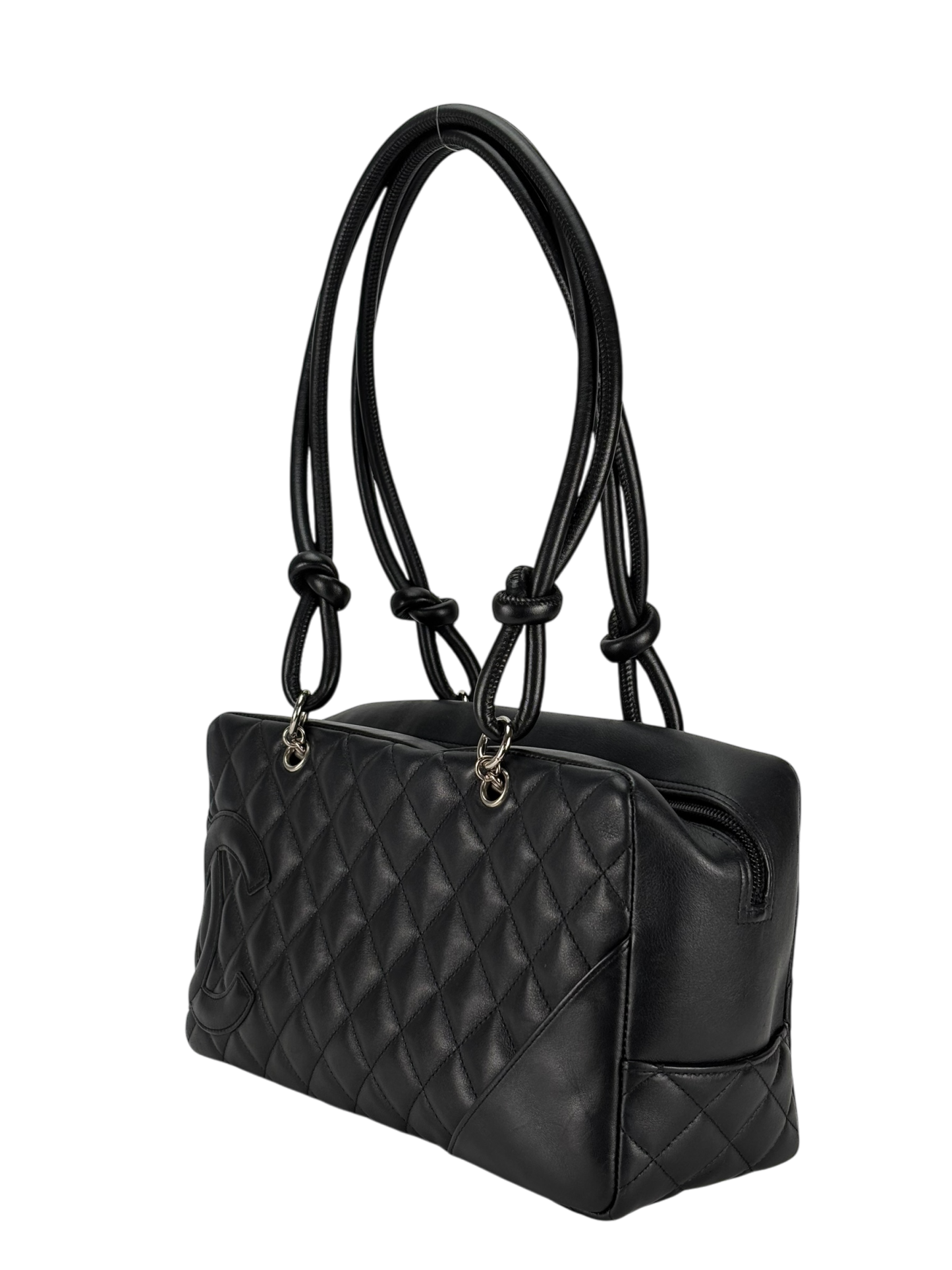 CHANEL - Black Cambon Bowling Handbag