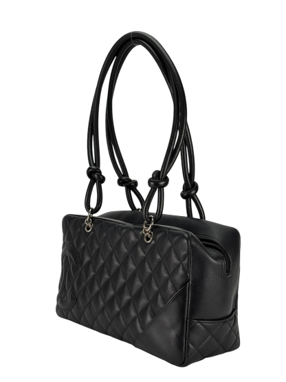 CHANEL - Black Cambon Bowling Handbag