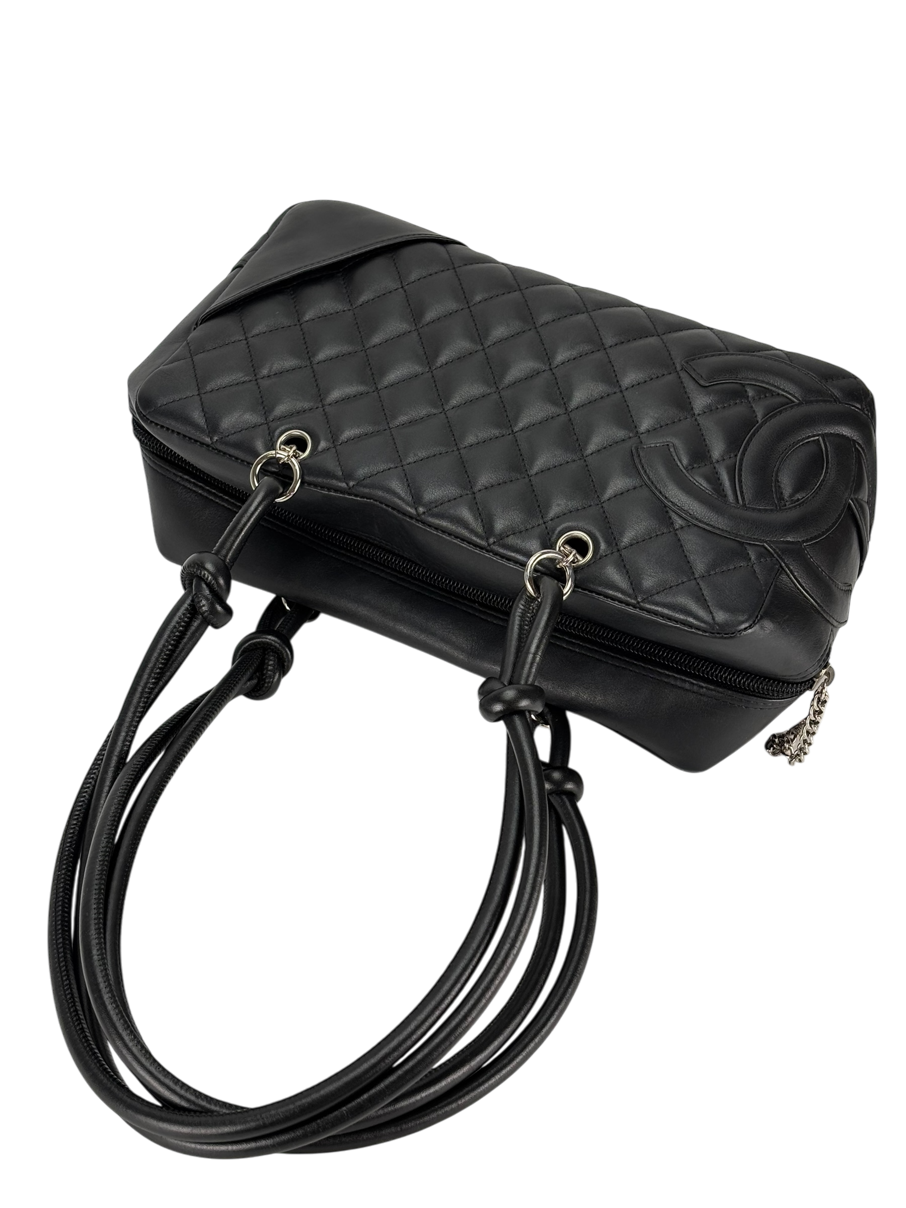 CHANEL - Black Cambon Bowling Handbag