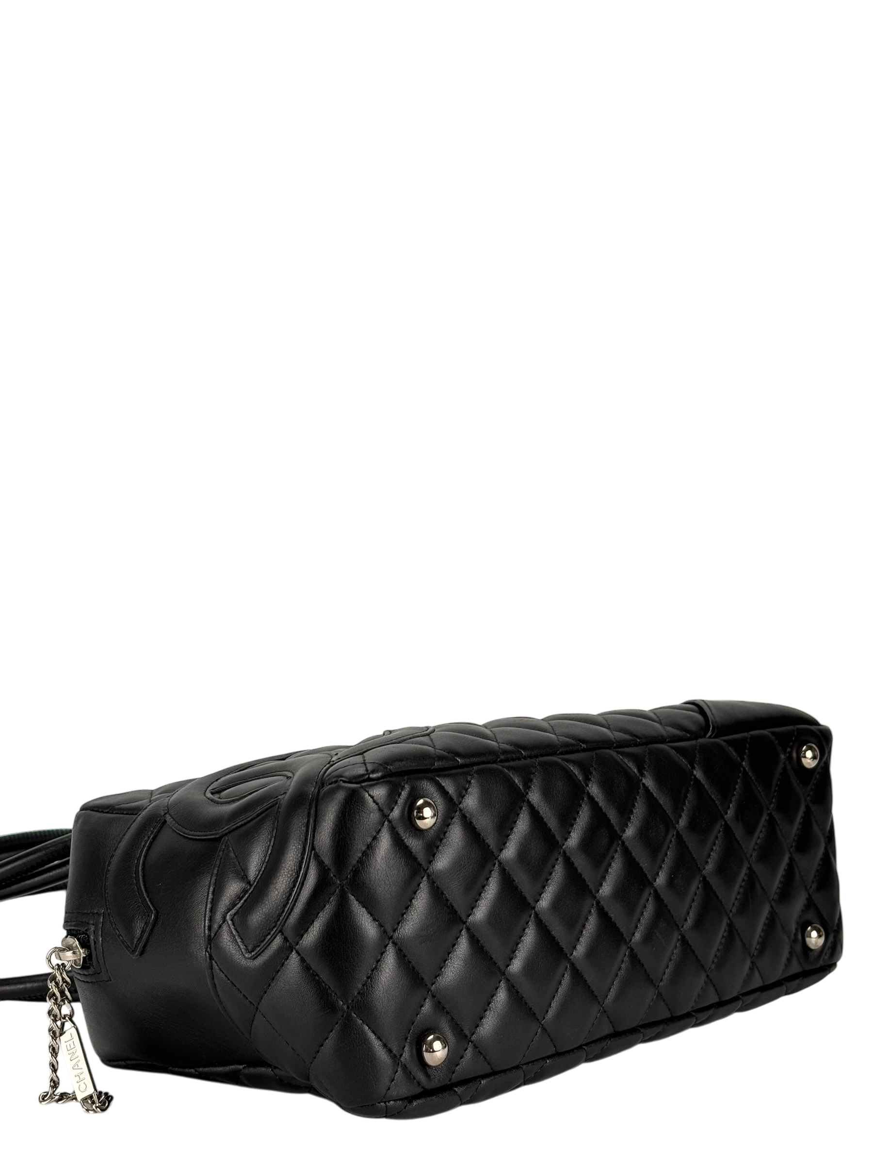 CHANEL - Black Cambon Bowling Handbag
