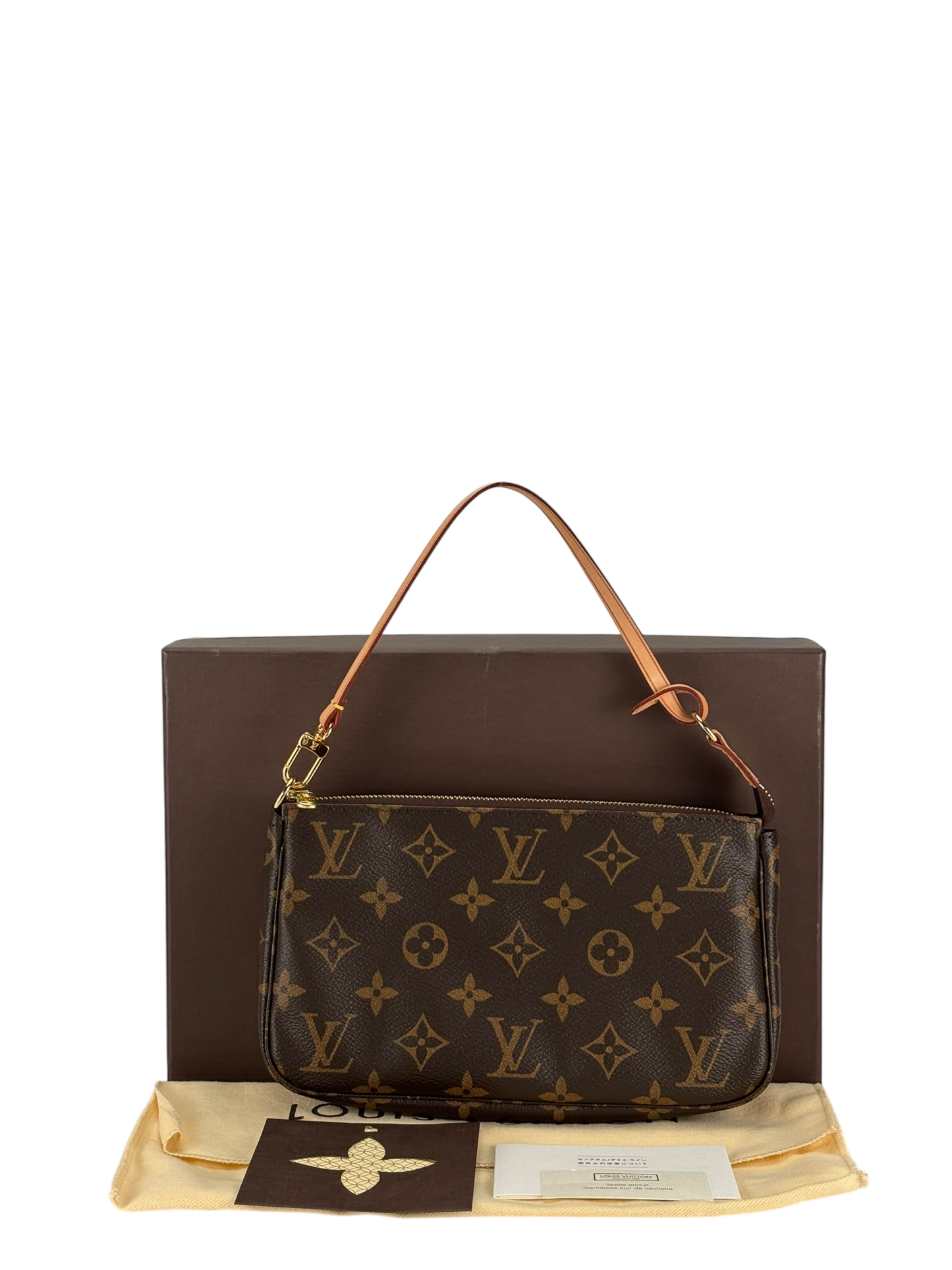 LOUIS VUITTON - Monogram Pochette Accessoire Brown Handbag