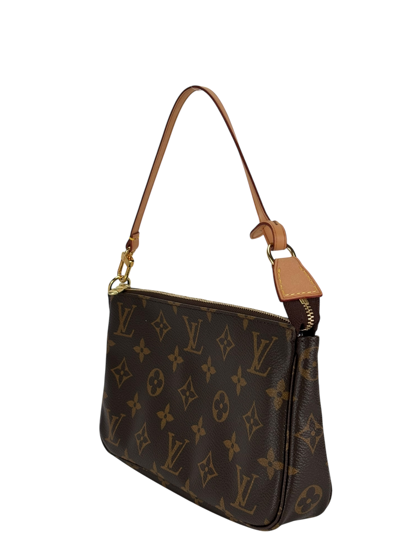 LOUIS VUITTON - Monogram Pochette Accessoire Brown Handbag