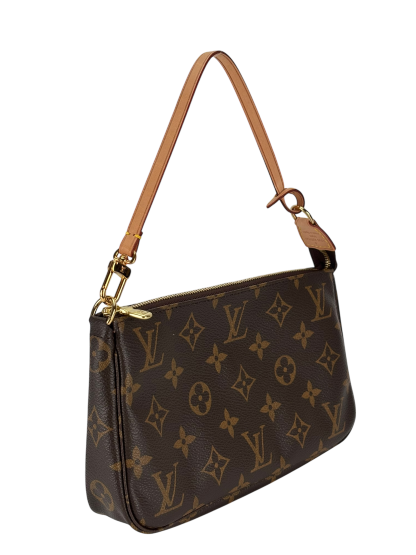 LOUIS VUITTON - Monogram Pochette Accessoire Brown Handbag