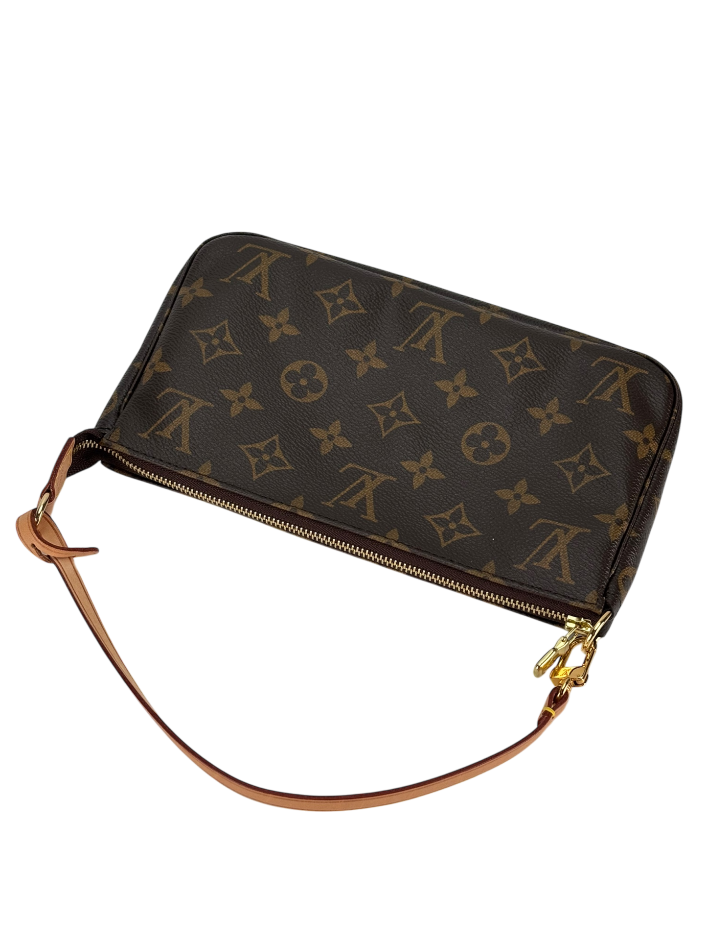 LOUIS VUITTON - Monogram Pochette Accessoire Brown Handbag