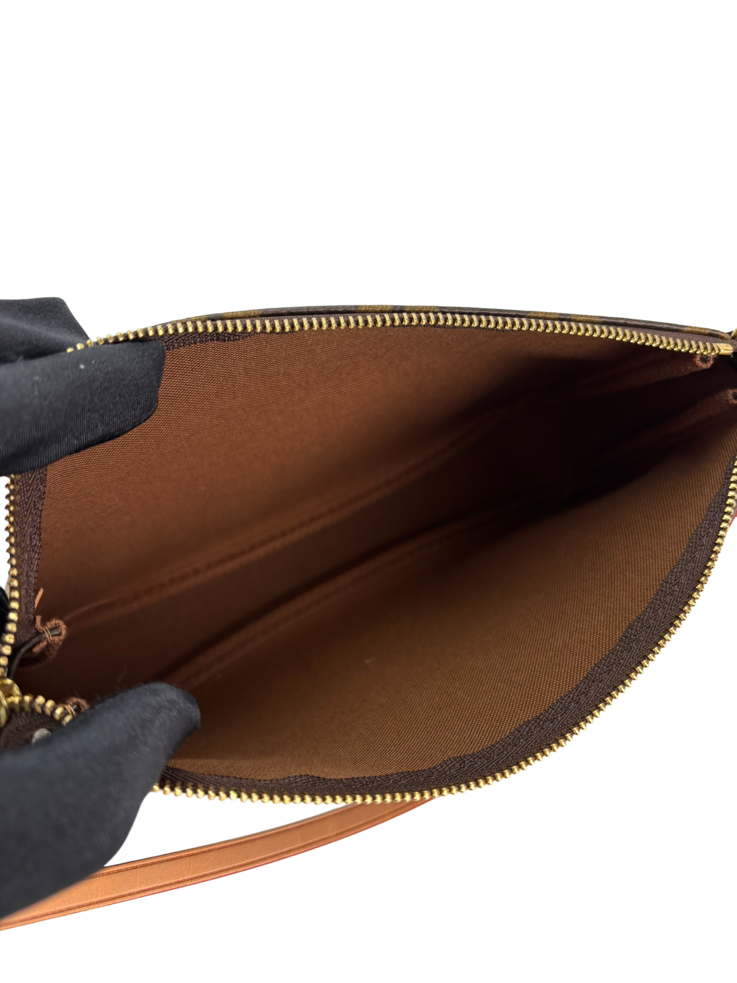 LOUIS VUITTON - Monogram Pochette Accessoire Brown Handbag
