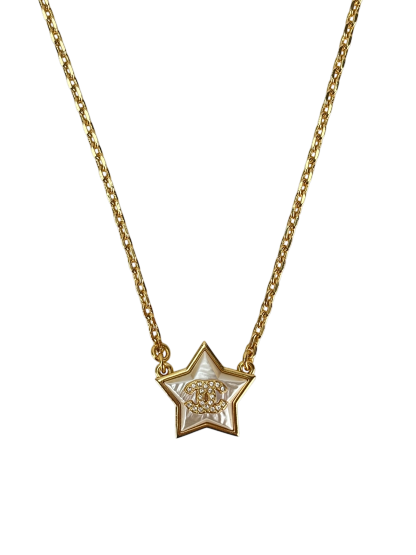 CHANEL - Necklace Costume Pearl Star Necklace Gold