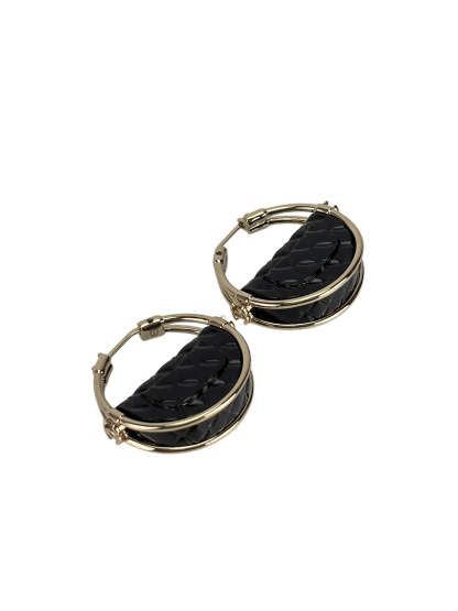 CHANEL - 23C Flap Bag Costume Charm Hoop Earrings 