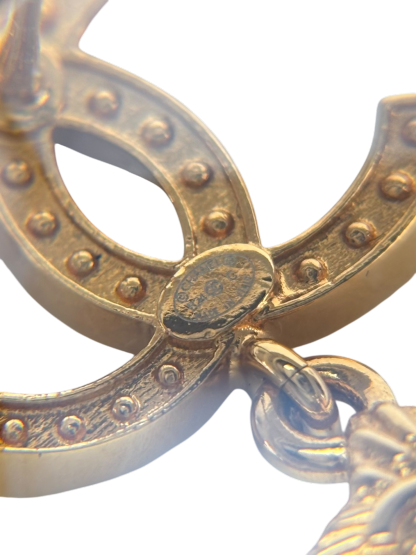 CHANEL - 24C Coco Mark ​​Star Bijou Gold Hardware Earrings 