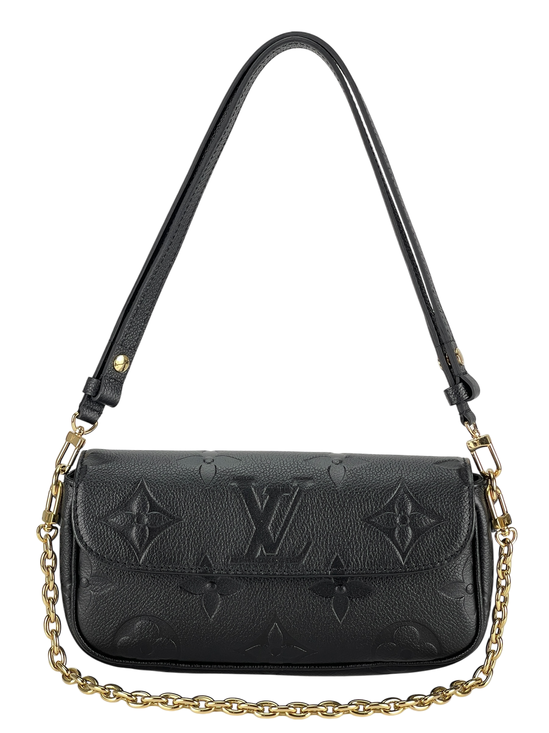 LOUIS VUITTON - Black Monogram Empreinte Ivy 2way Shoulder Bag