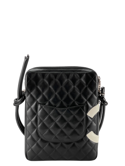 CHANEL - White CC Logo Cambon Shoulder Bag