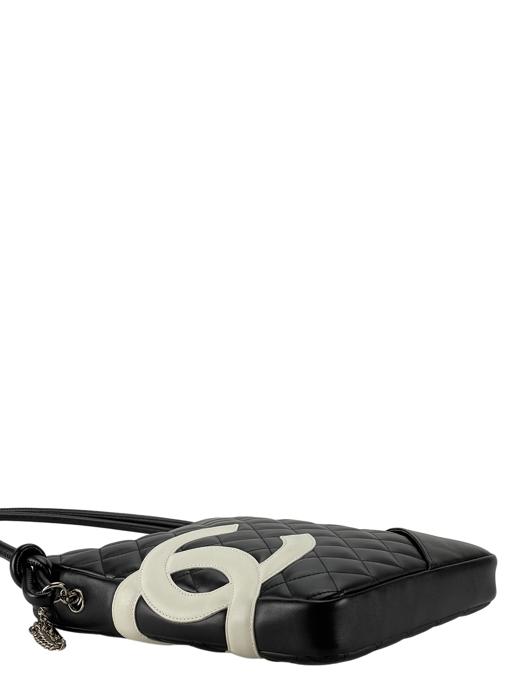 CHANEL - White CC Logo Cambon Shoulder Bag