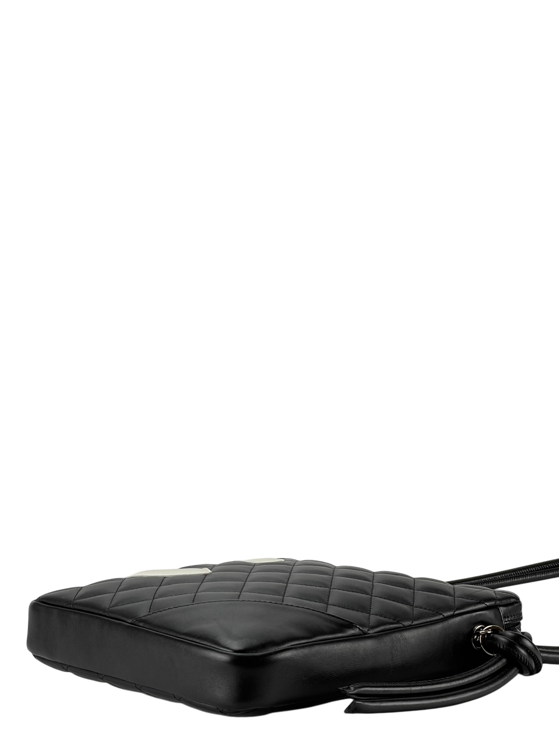 CHANEL - White CC Logo Cambon Shoulder Bag