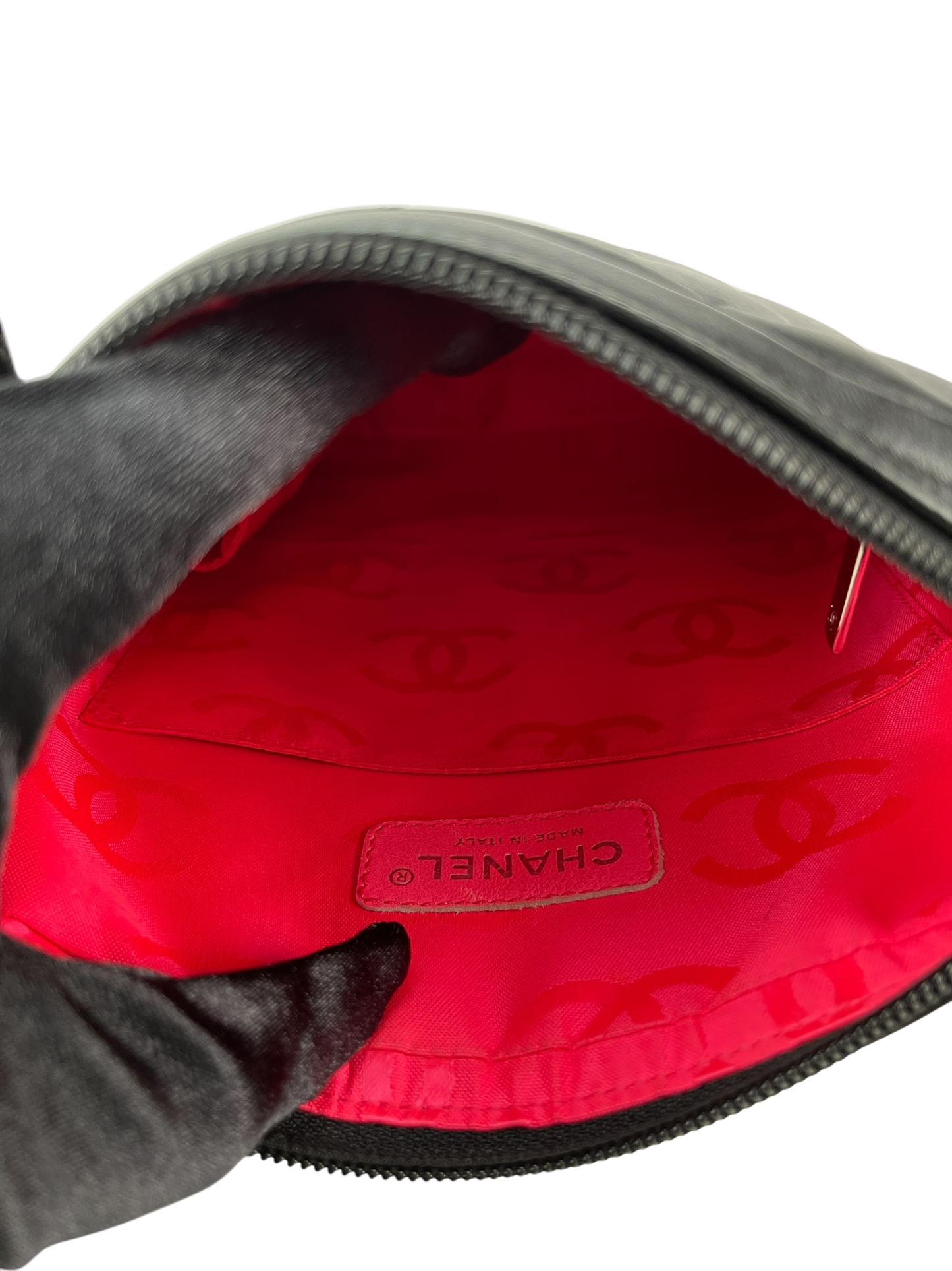 CHANEL - White CC Logo Cambon Shoulder Bag