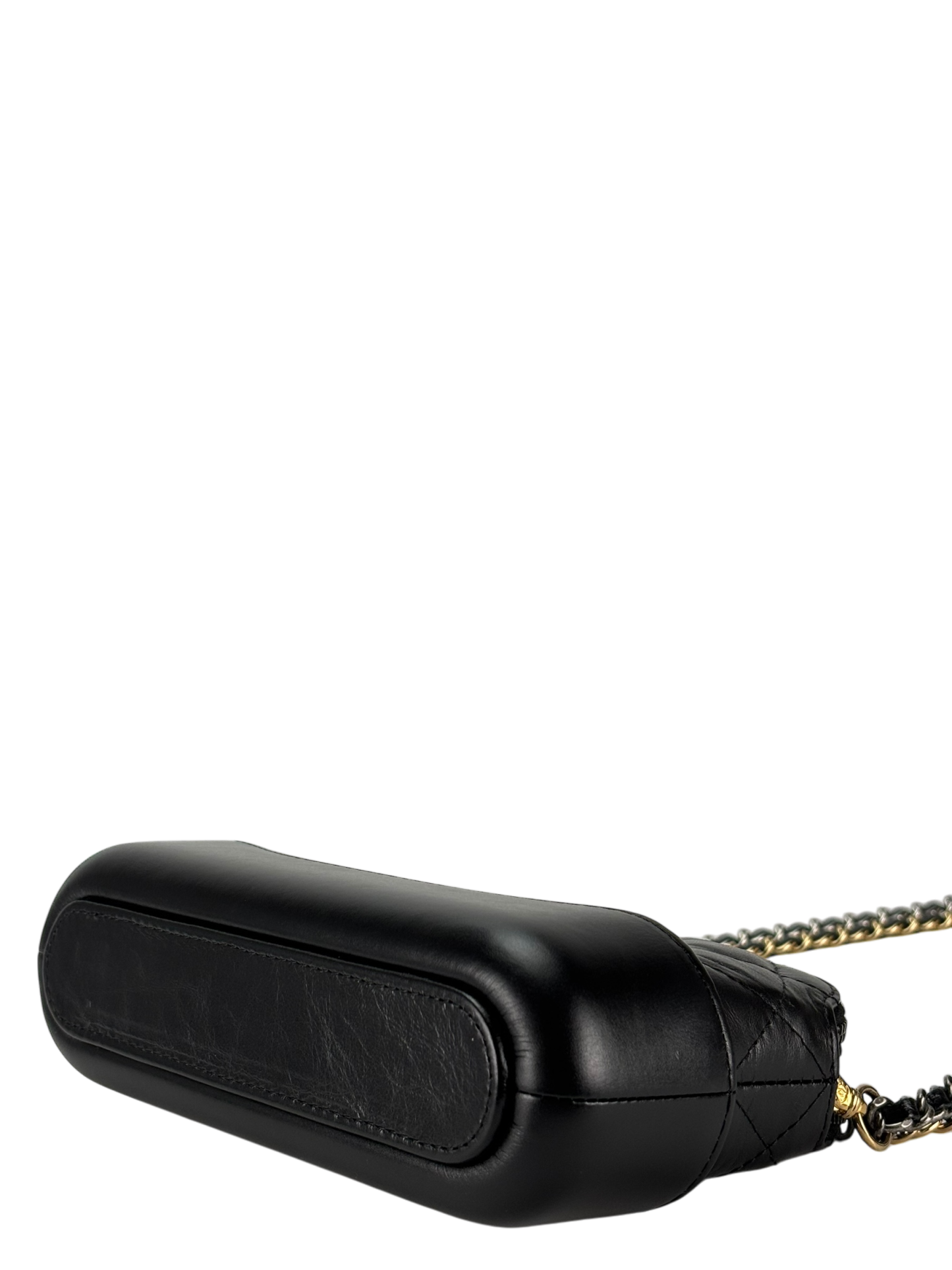 CHANEL - Black Calfskin Mini Gabrielle Cross body Bag