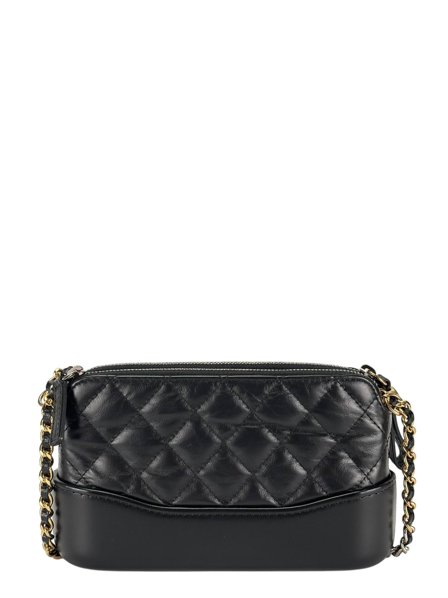 CHANEL -  Black Calfskin Mini Gabrielle Cross body Bag