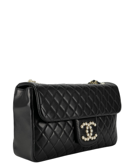 CHANEL - Black Quilted Lambskin Medium Westminster Flap Bag