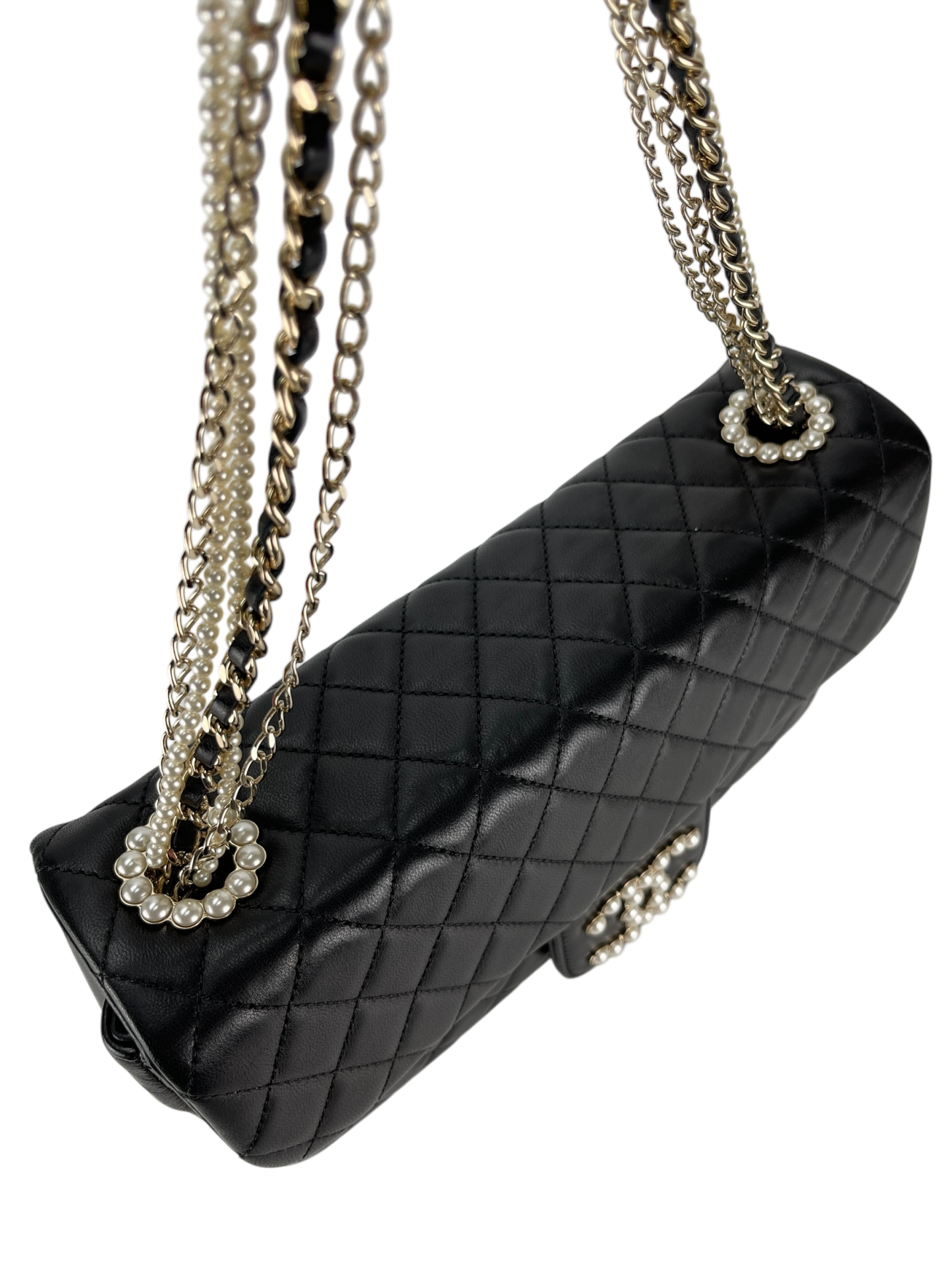CHANEL - Black Quilted Lambskin Medium Westminster Flap Bag