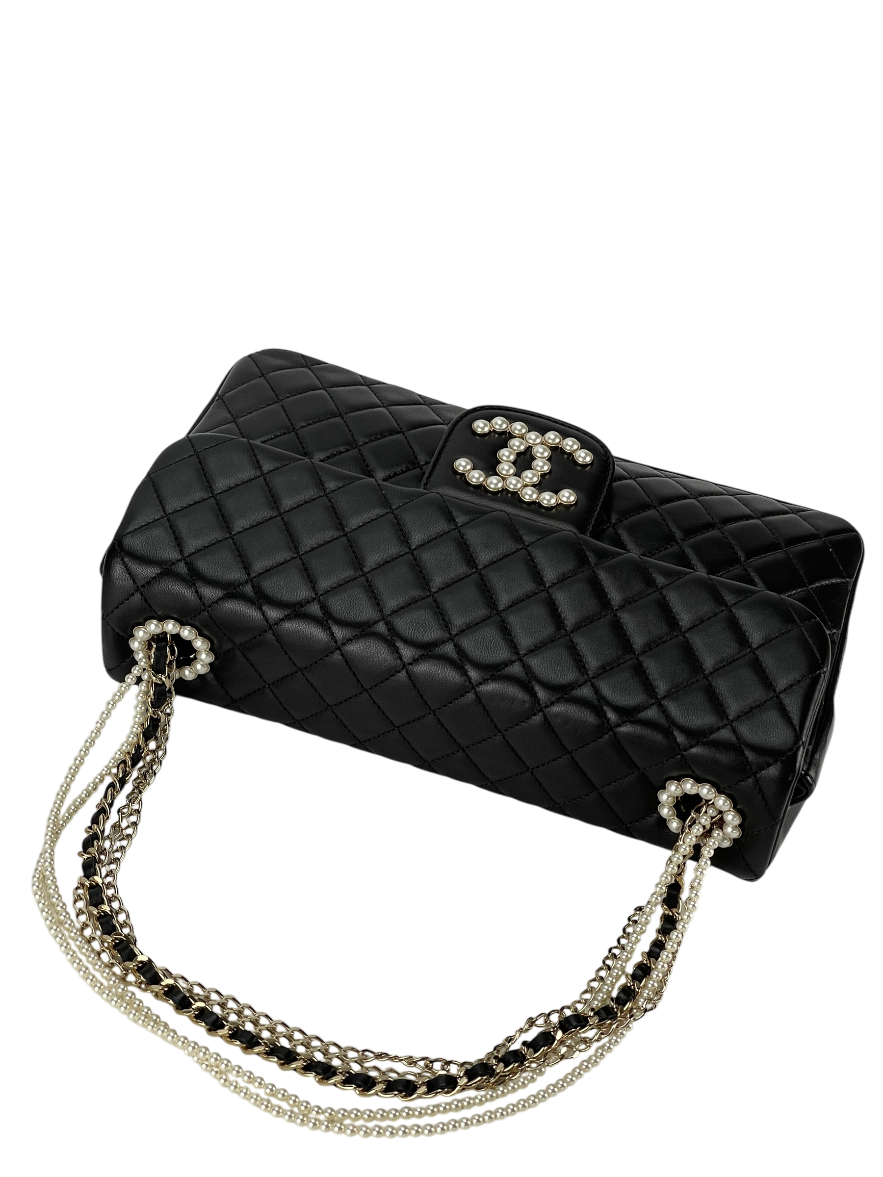 CHANEL - Black Quilted Lambskin Medium Westminster Flap Bag