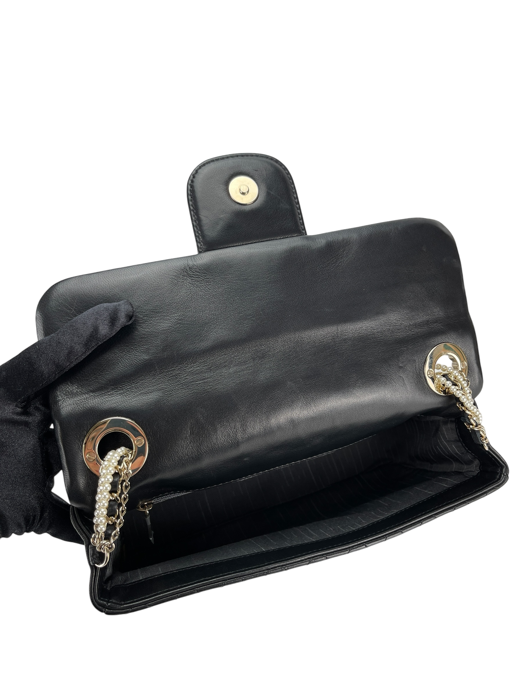 CHANEL - Black Quilted Lambskin Medium Westminster Flap Bag