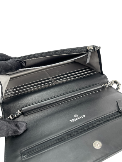 CHANEL - Coco Mark Camellia Lambskin Wallet Chain Bag (Woc)