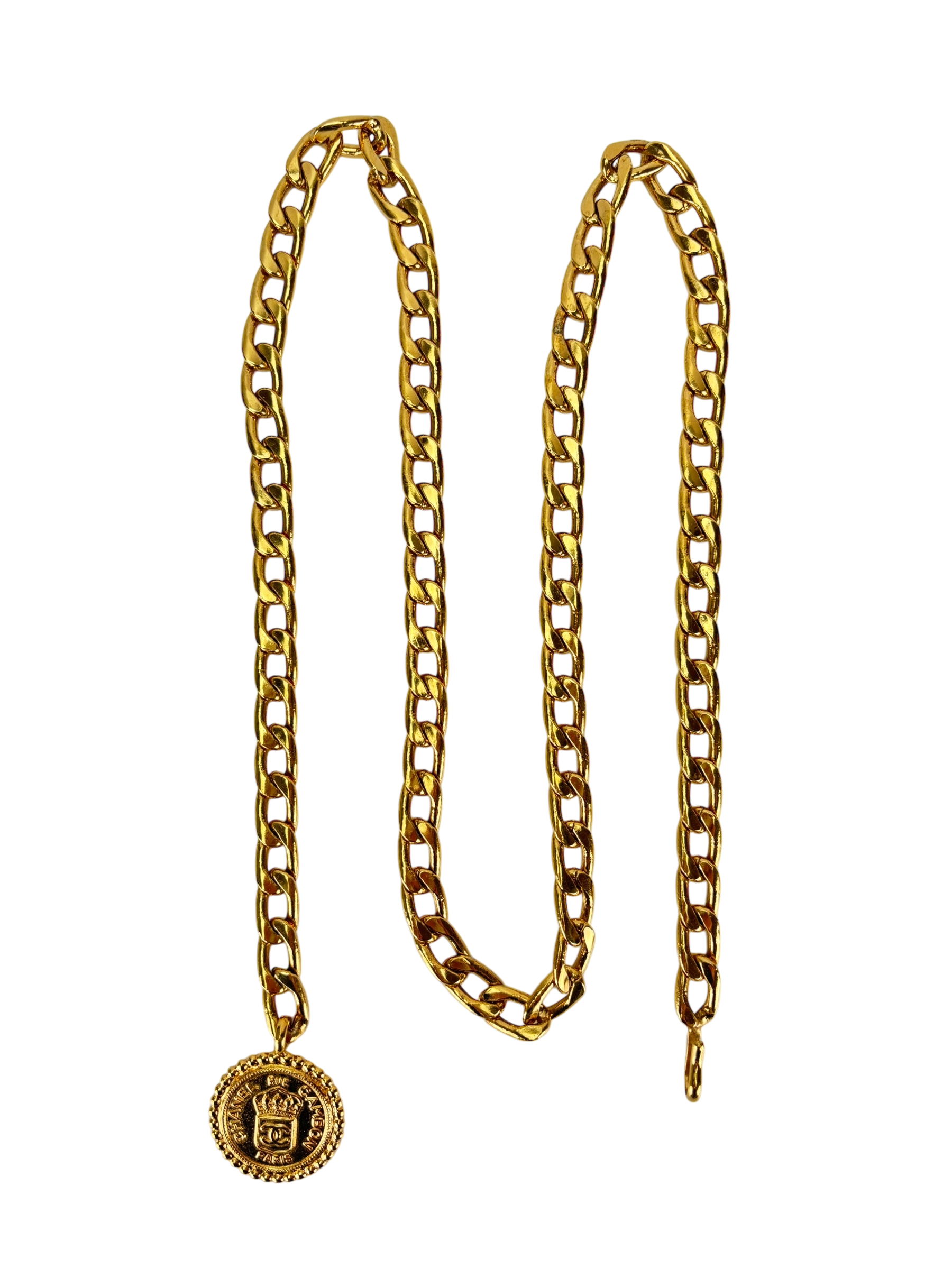 CHANEL -  Vintage Gold Coin Belt