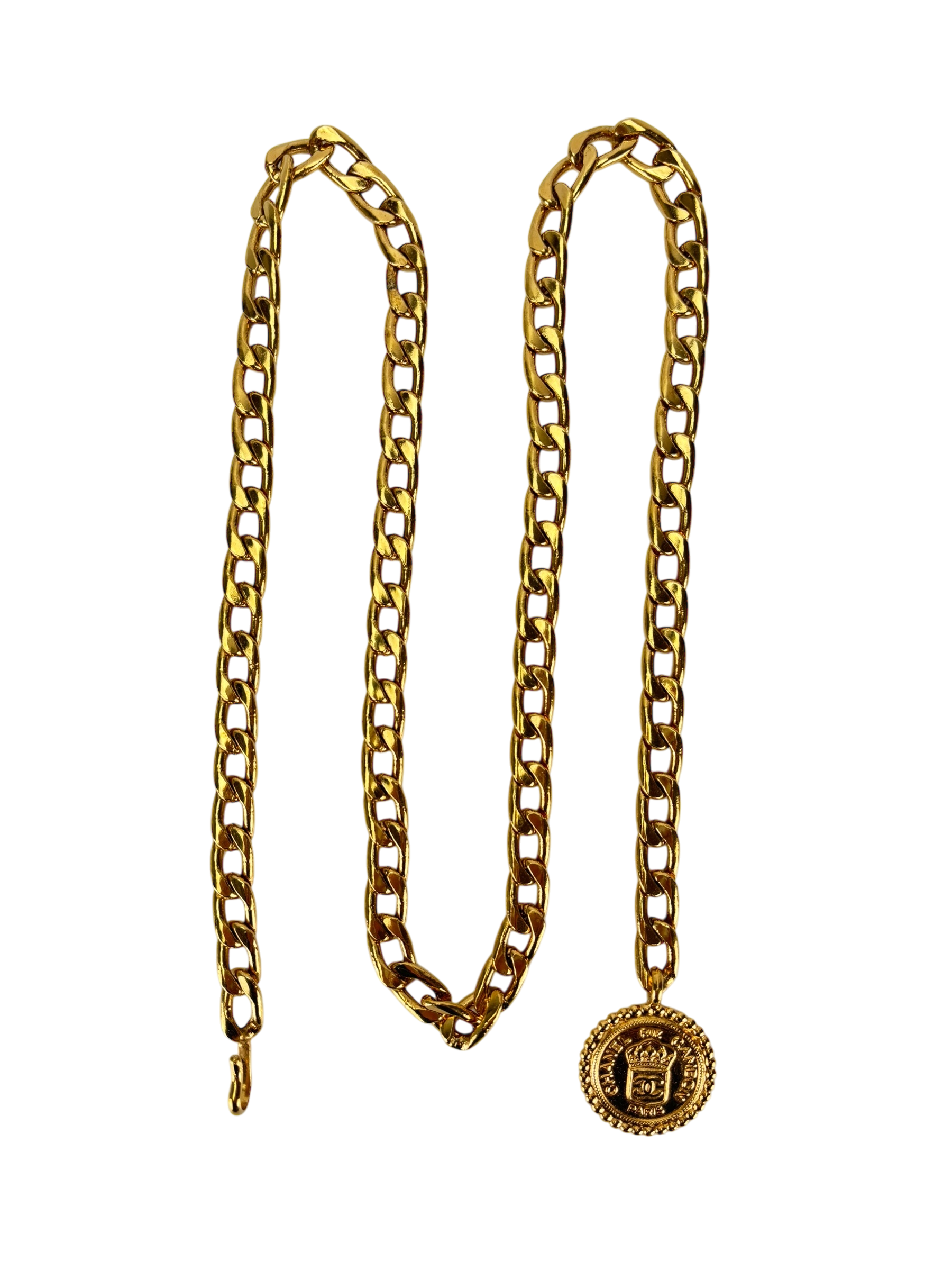 CHANEL -  Vintage Gold Coin Belt