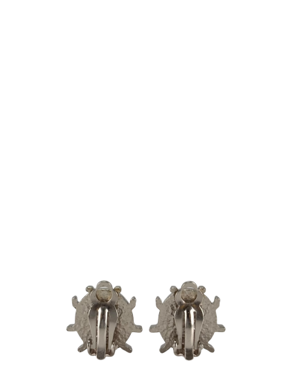 CHANEL - 04P Ladybug Coco Mark Bicolor Accessories Earrings 