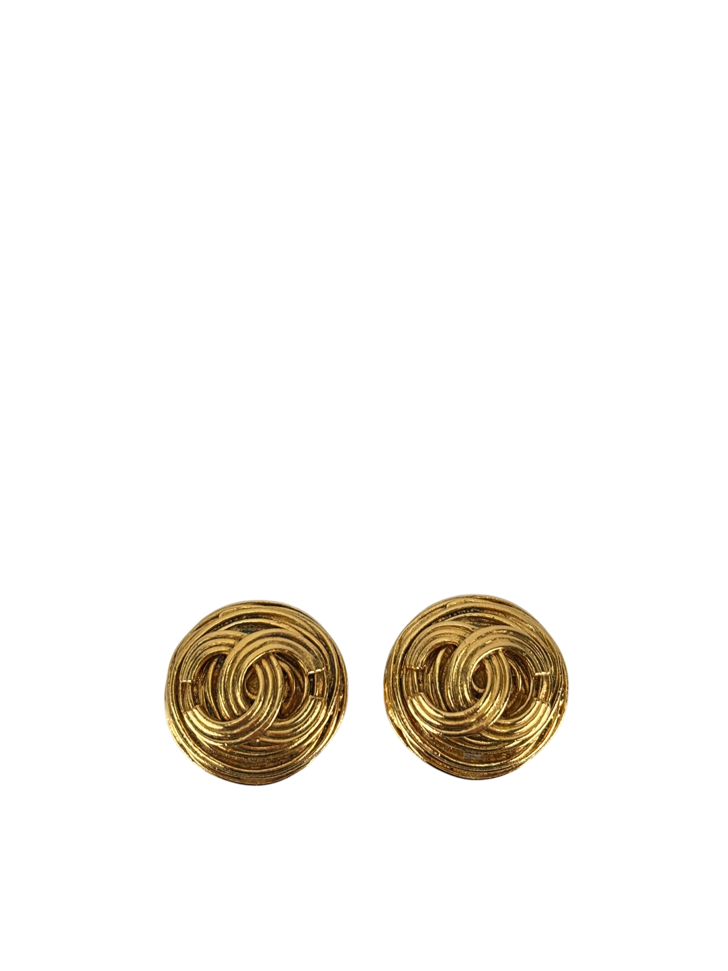 CHANEL - 94A Gold Coco Mark Earrings