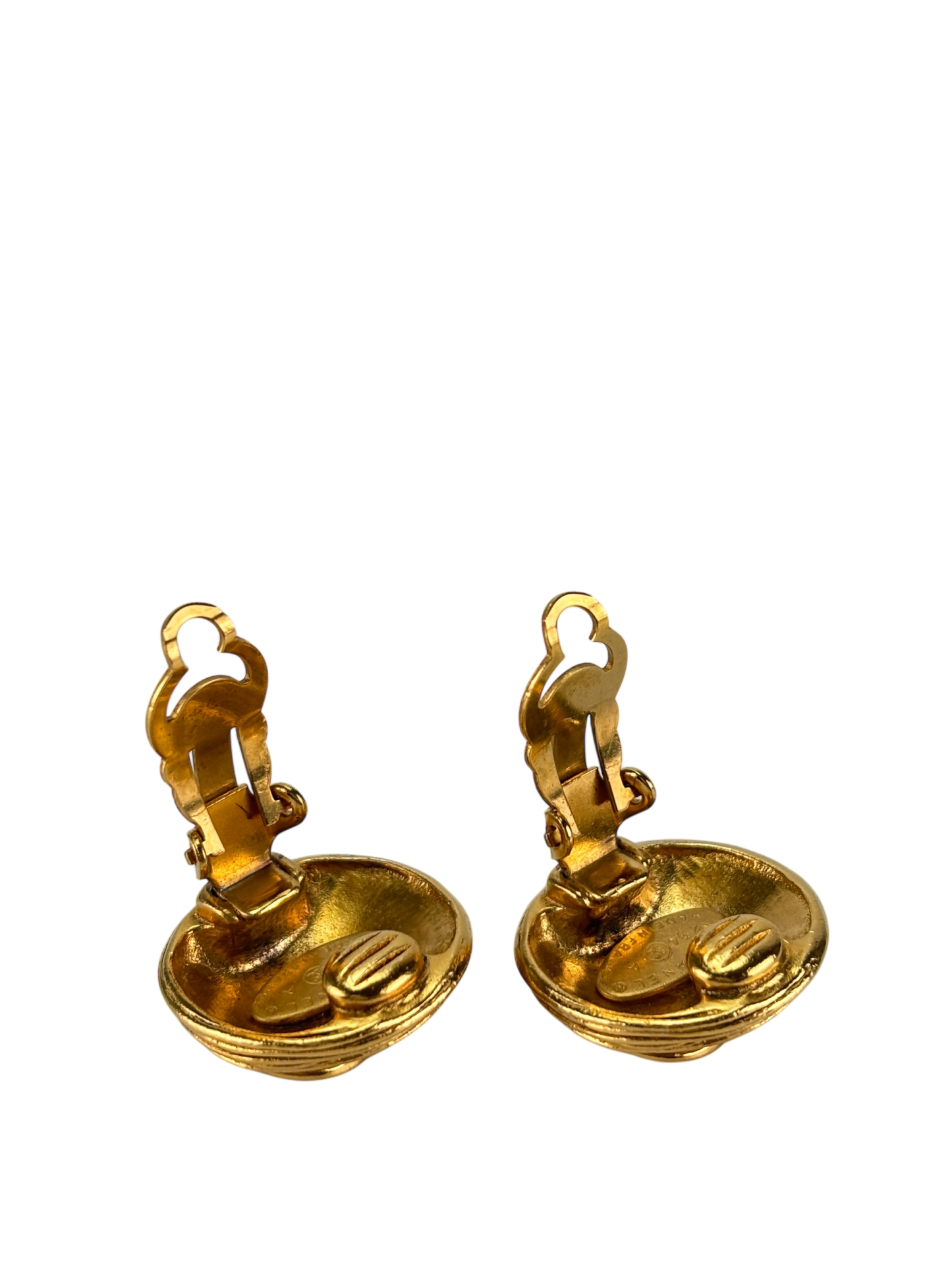 CHANEL - 94A Gold Coco Mark Earrings