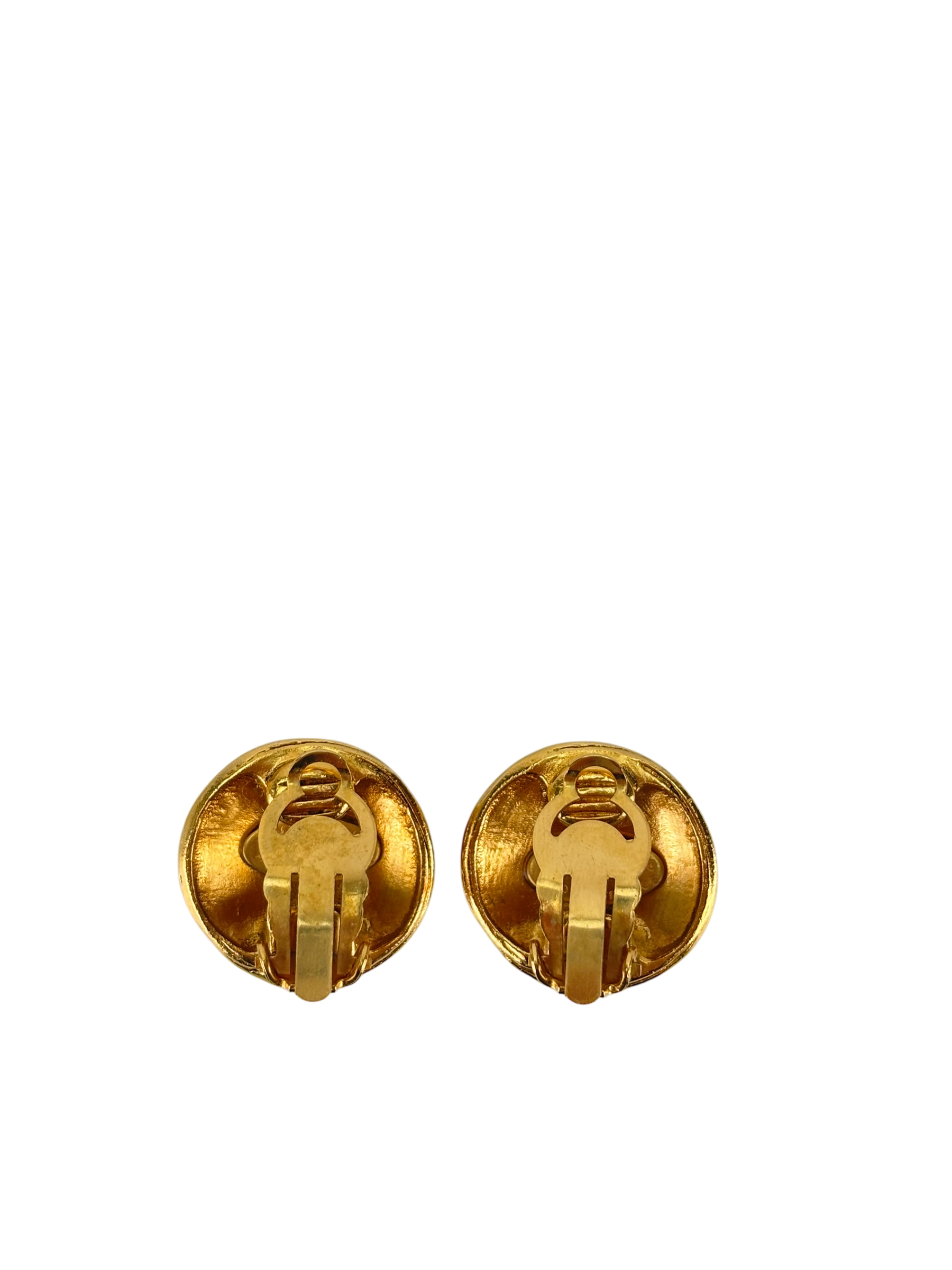 CHANEL - 94A Gold Coco Mark Earrings