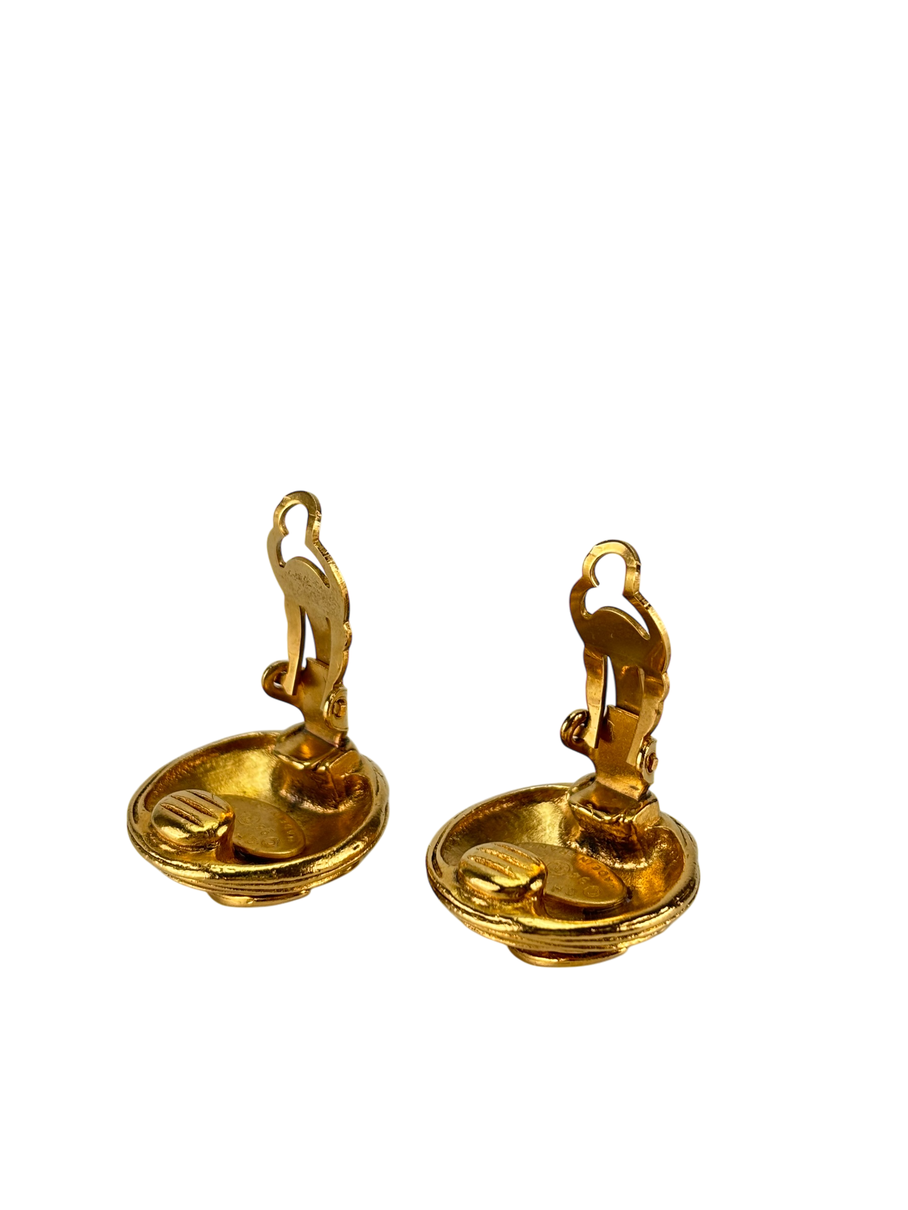 CHANEL - 94A Gold Coco Mark Earrings