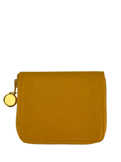 CHANEL - Yellow Caviar Coco Mark Key Case Wallet 