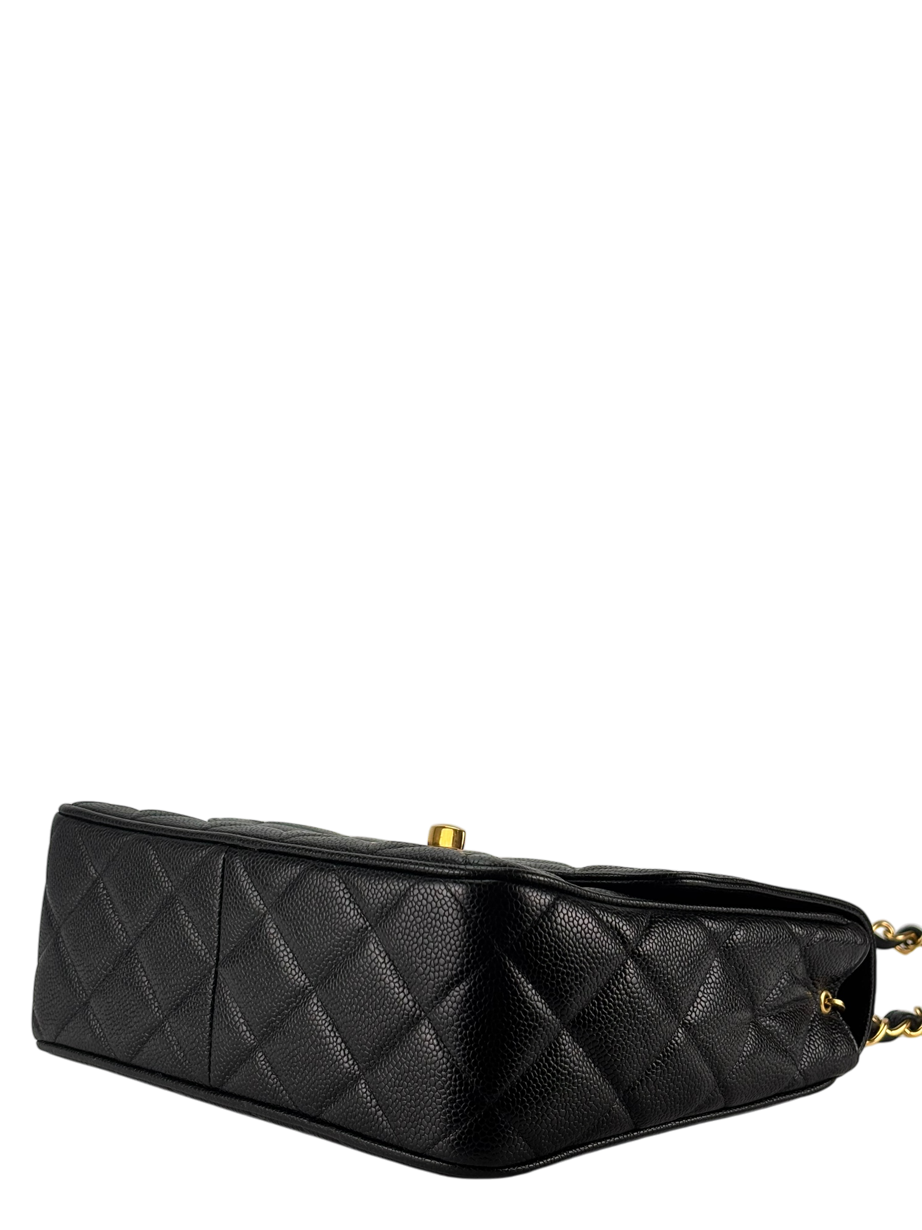 CHANEL - Black Caviar Deca Coco Mark Matelasse Shoulder Bag