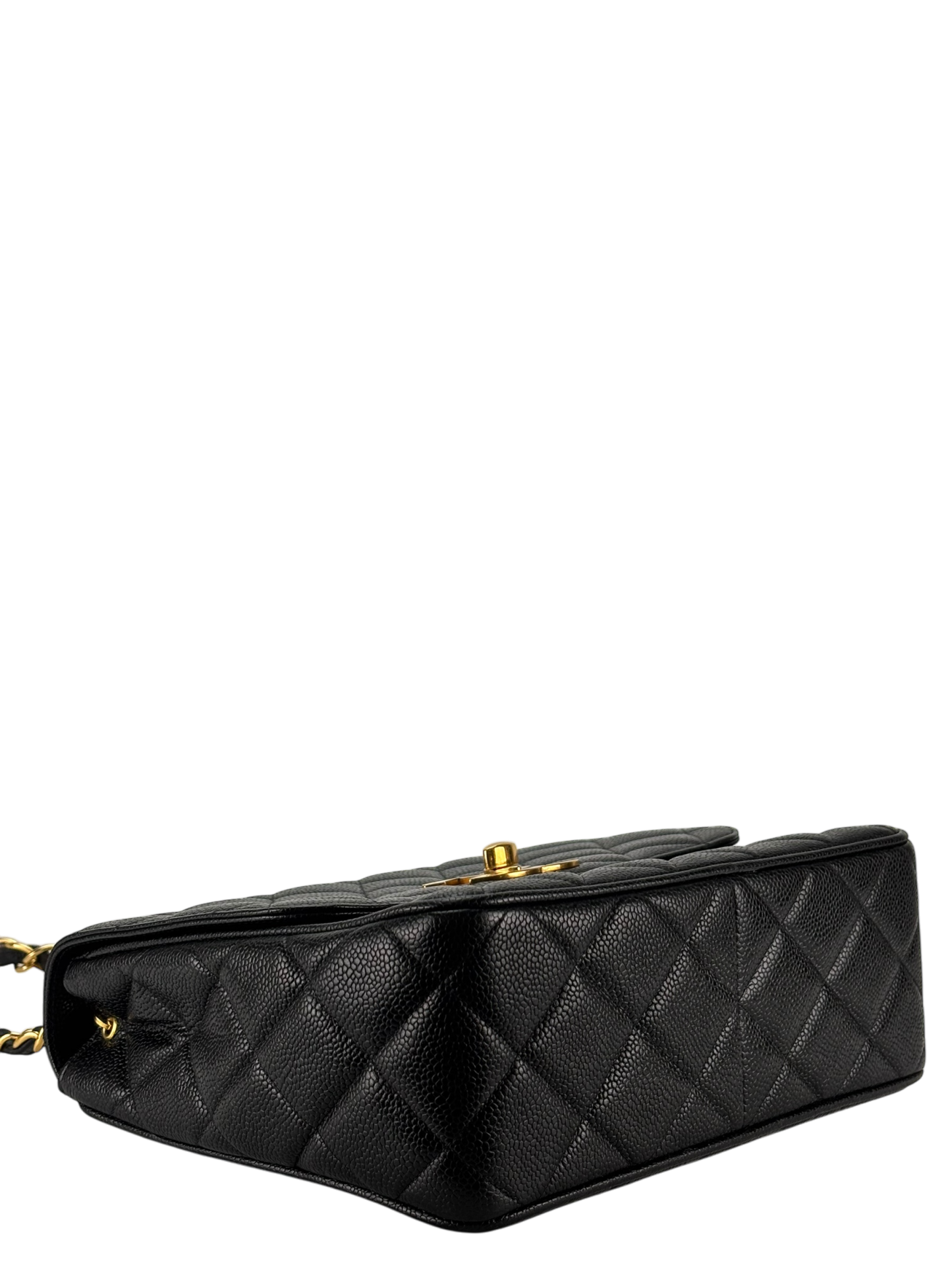 CHANEL - Black Caviar Deca Coco Mark Matelasse Shoulder Bag