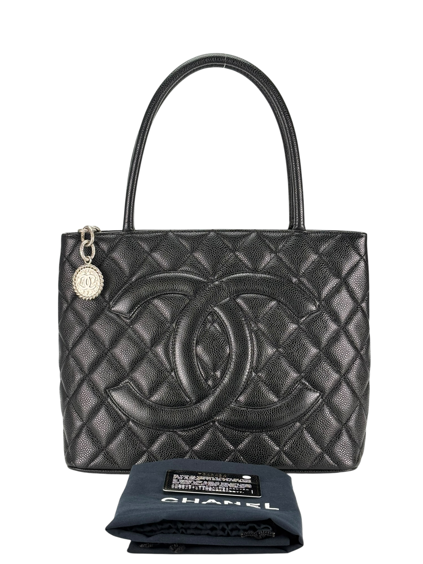 CHANEL - Black Caviar Petite  PST Tote Bag