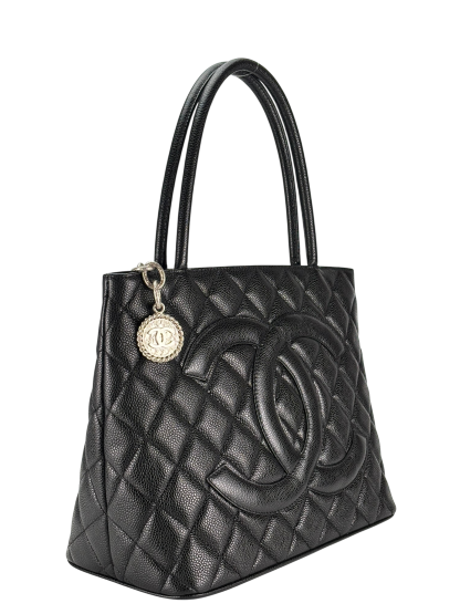 CHANEL - Black Caviar Petite  PST Tote Bag
