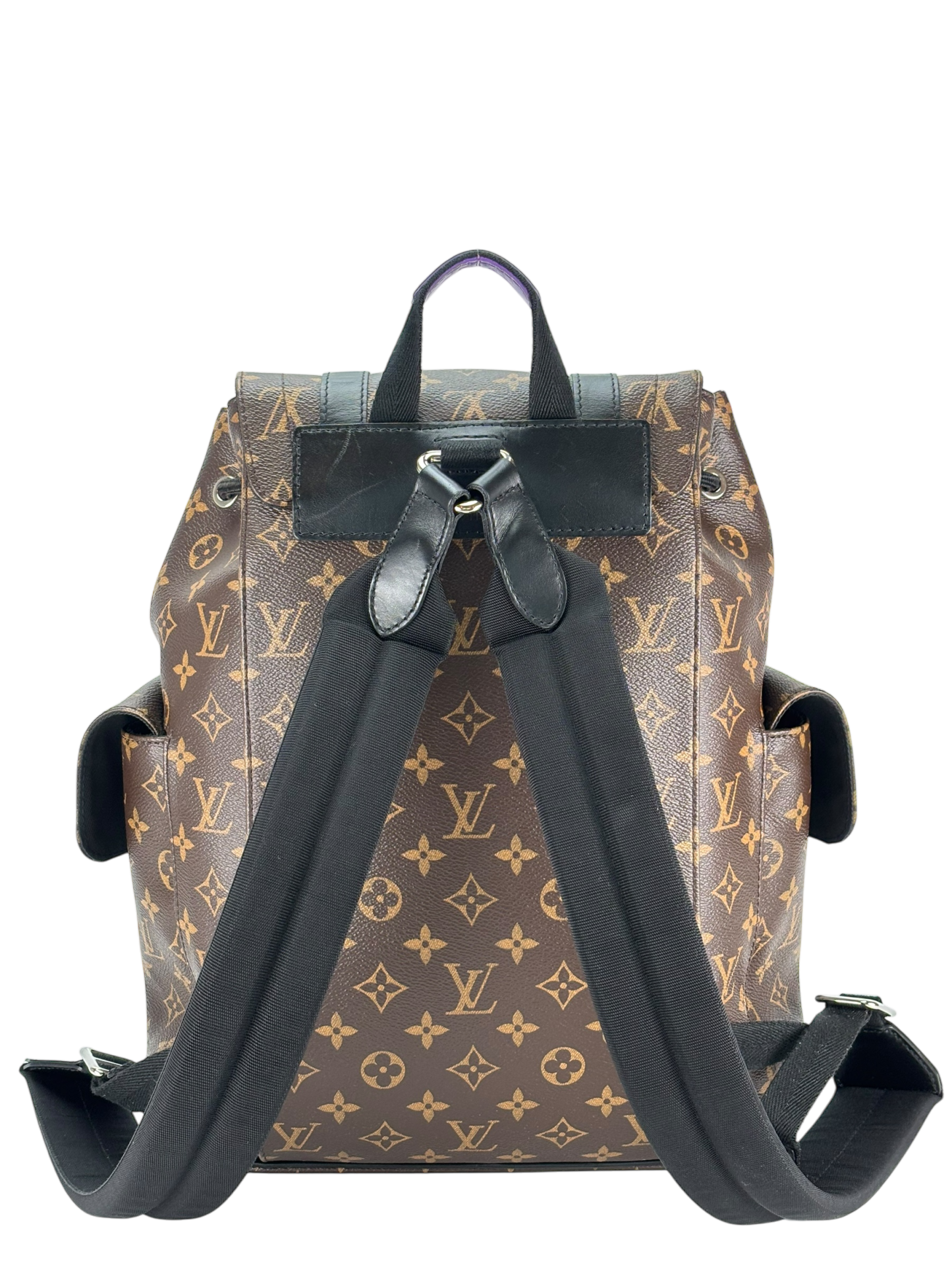 LOUIS VUITTON - Purple Monogram Christopher MM Backpack
