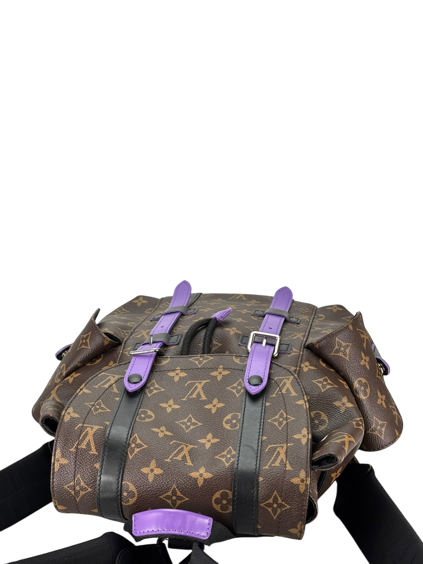 LOUIS VUITTON - Purple Monogram Christopher MM Backpack