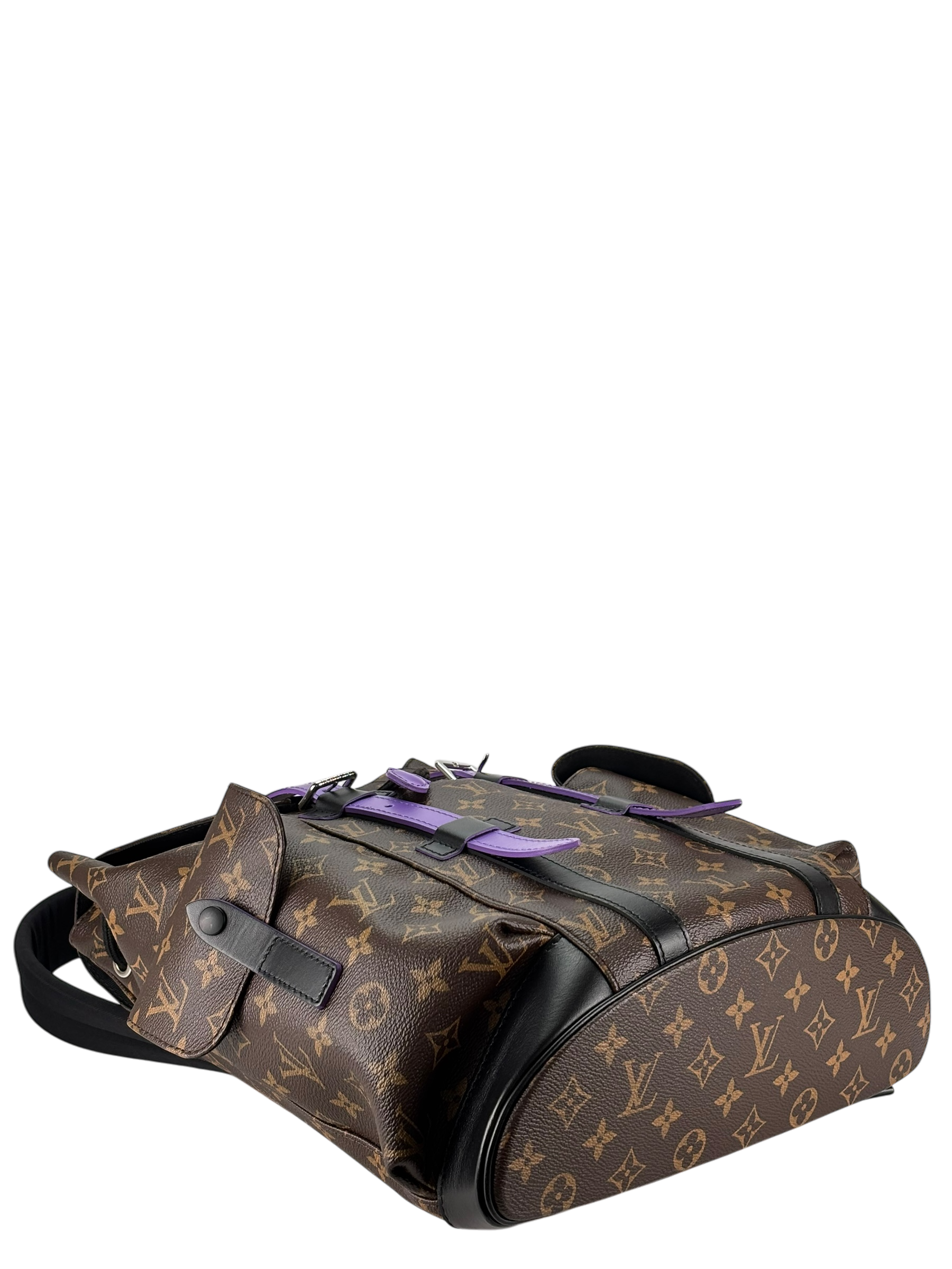 LOUIS VUITTON - Purple Monogram Christopher MM Backpack
