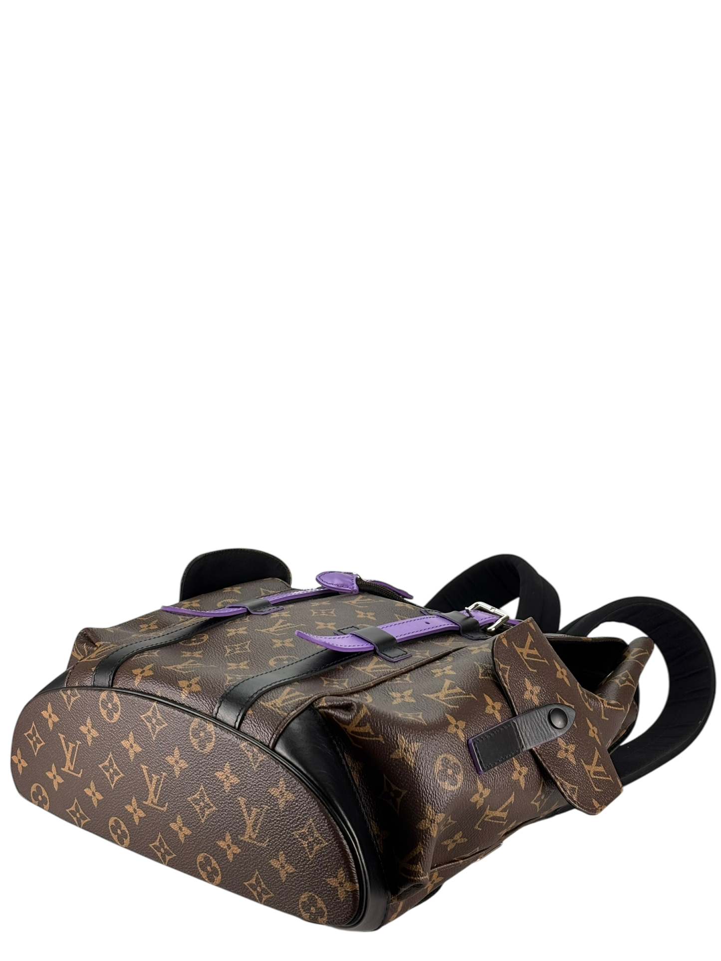 LOUIS VUITTON - Purple Monogram Christopher MM Backpack
