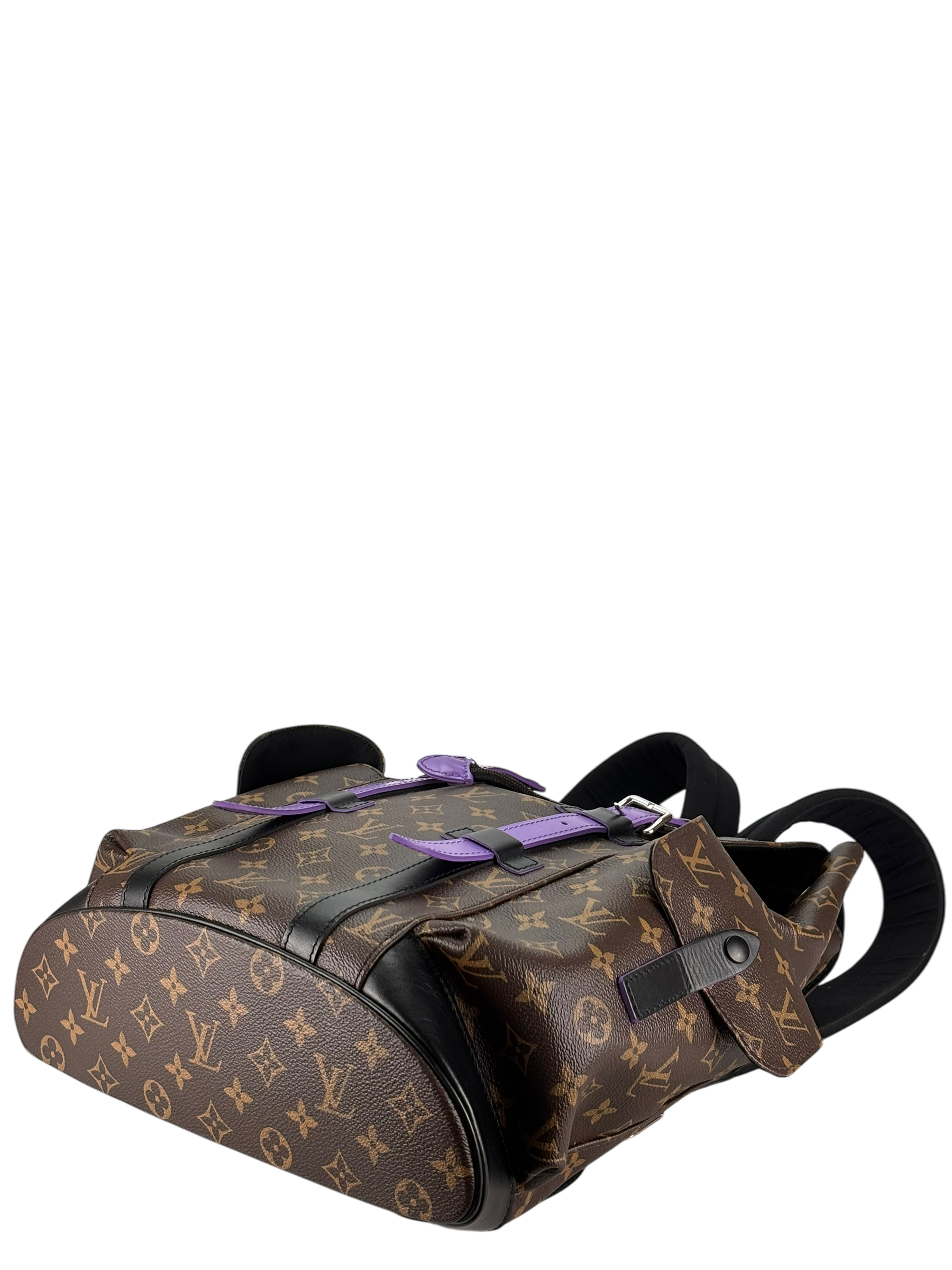 LOUIS VUITTON - Purple Monogram Christopher MM Backpack