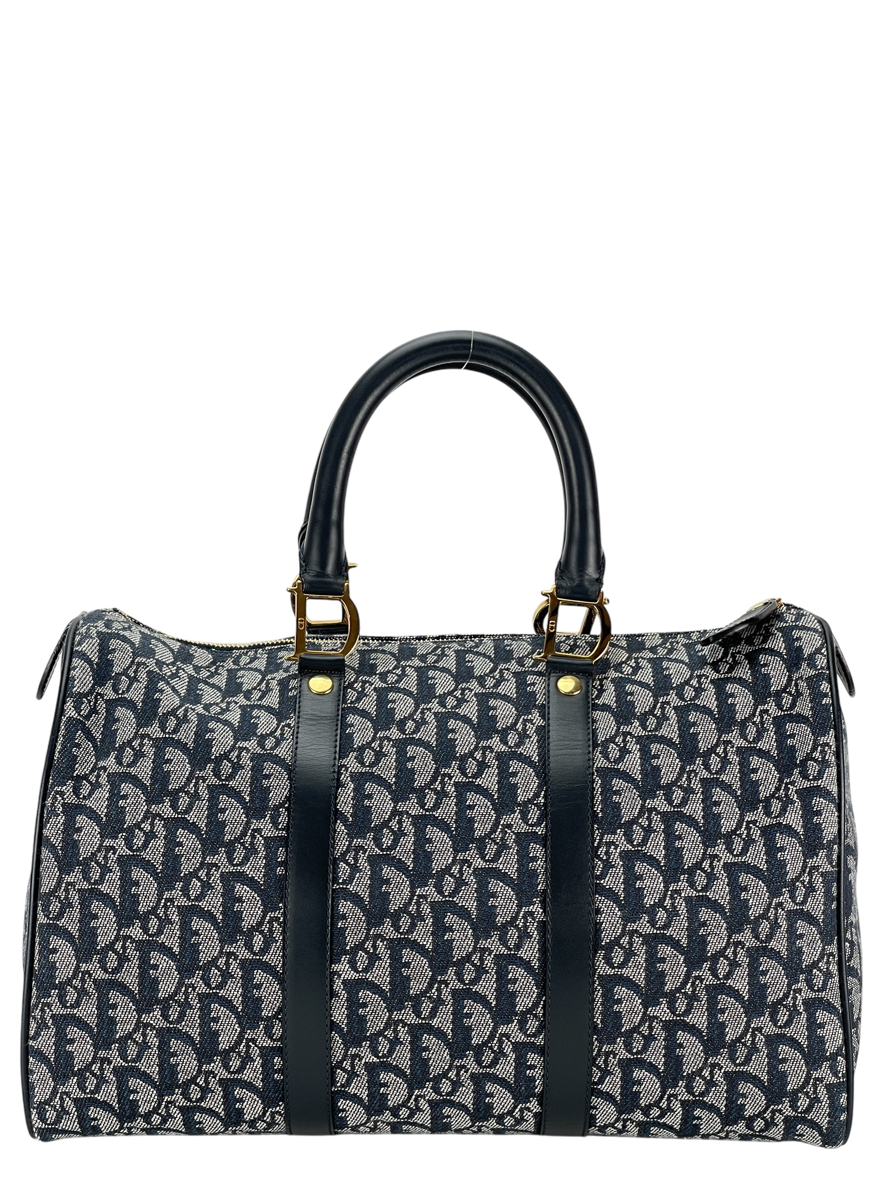 CHRISTIAN DIOR - Navy Trotter Boston Travel Bag