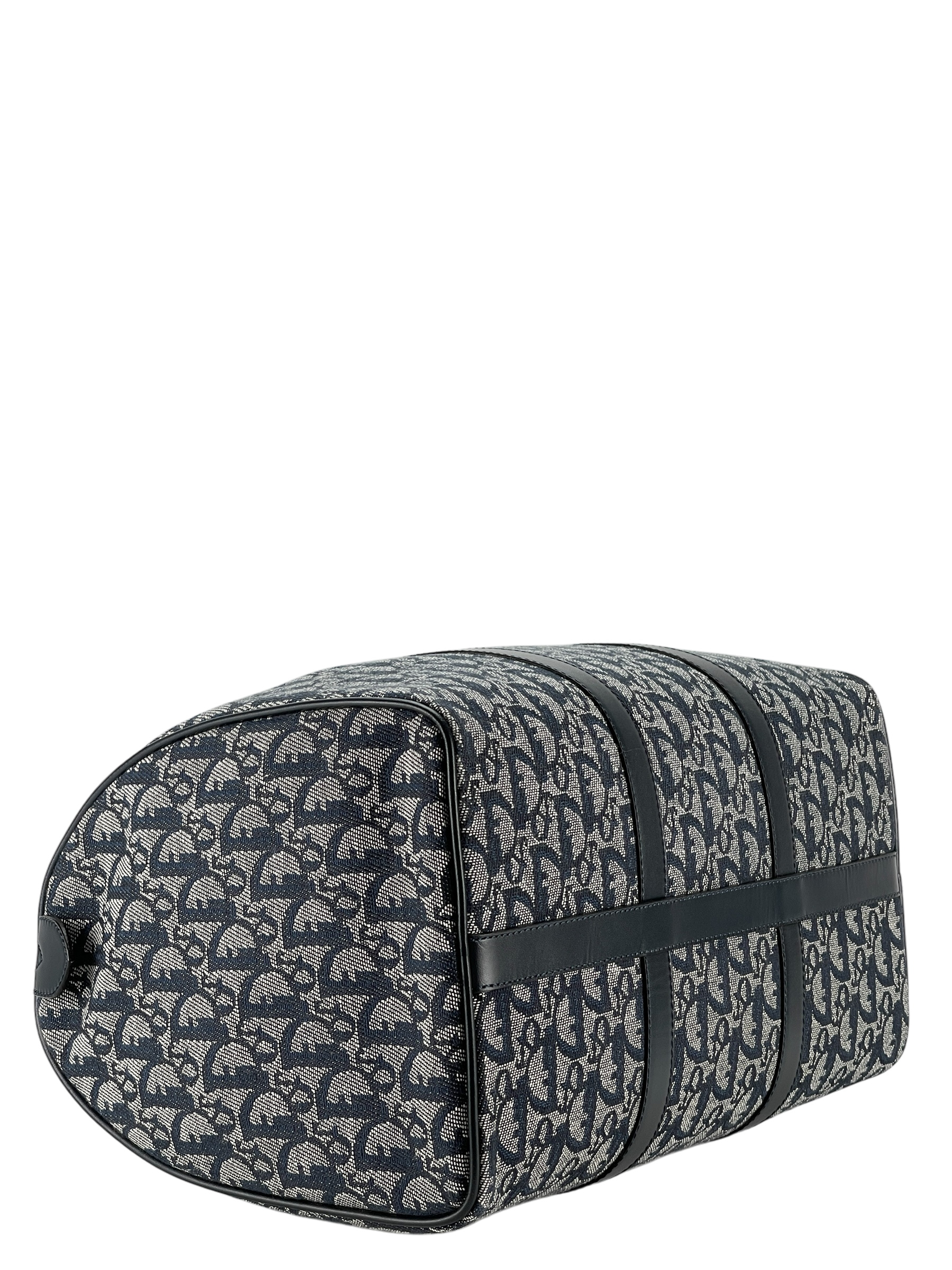 CHRISTIAN DIOR - Navy Trotter Boston Travel Bag