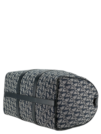 CHRISTIAN DIOR - Navy Trotter Boston Travel Bag