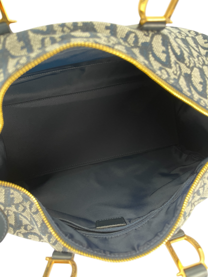CHRISTIAN DIOR - Navy Trotter Boston Travel Bag