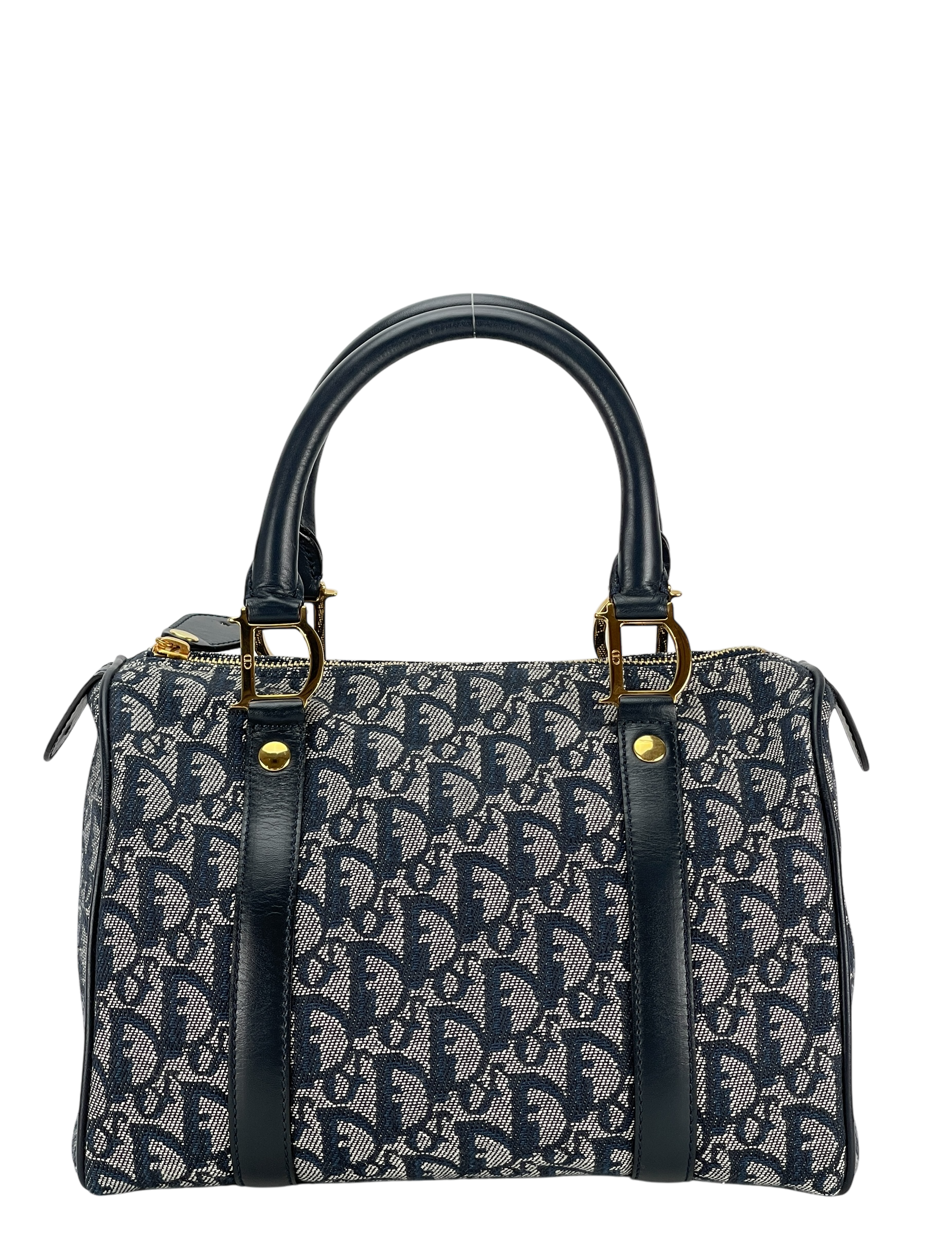 CHRISTIAN DIOR - Navy Trotter Boston Travel Bag