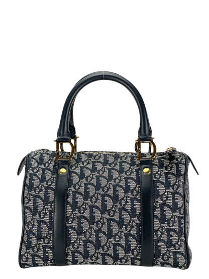 CHRISTIAN DIOR - Navy Trotter Boston Travel Bag