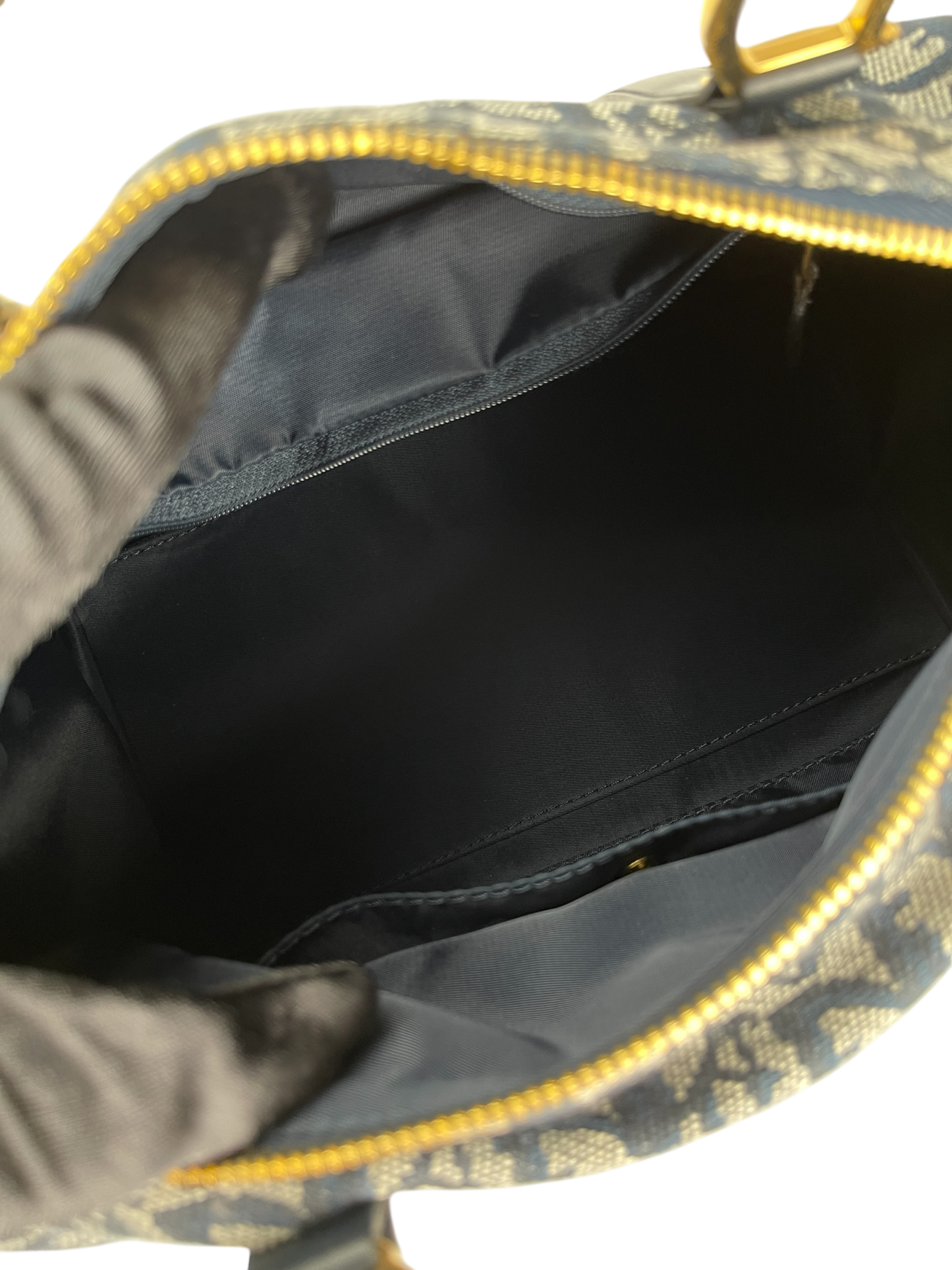 CHRISTIAN DIOR - Navy Trotter Boston Travel Bag