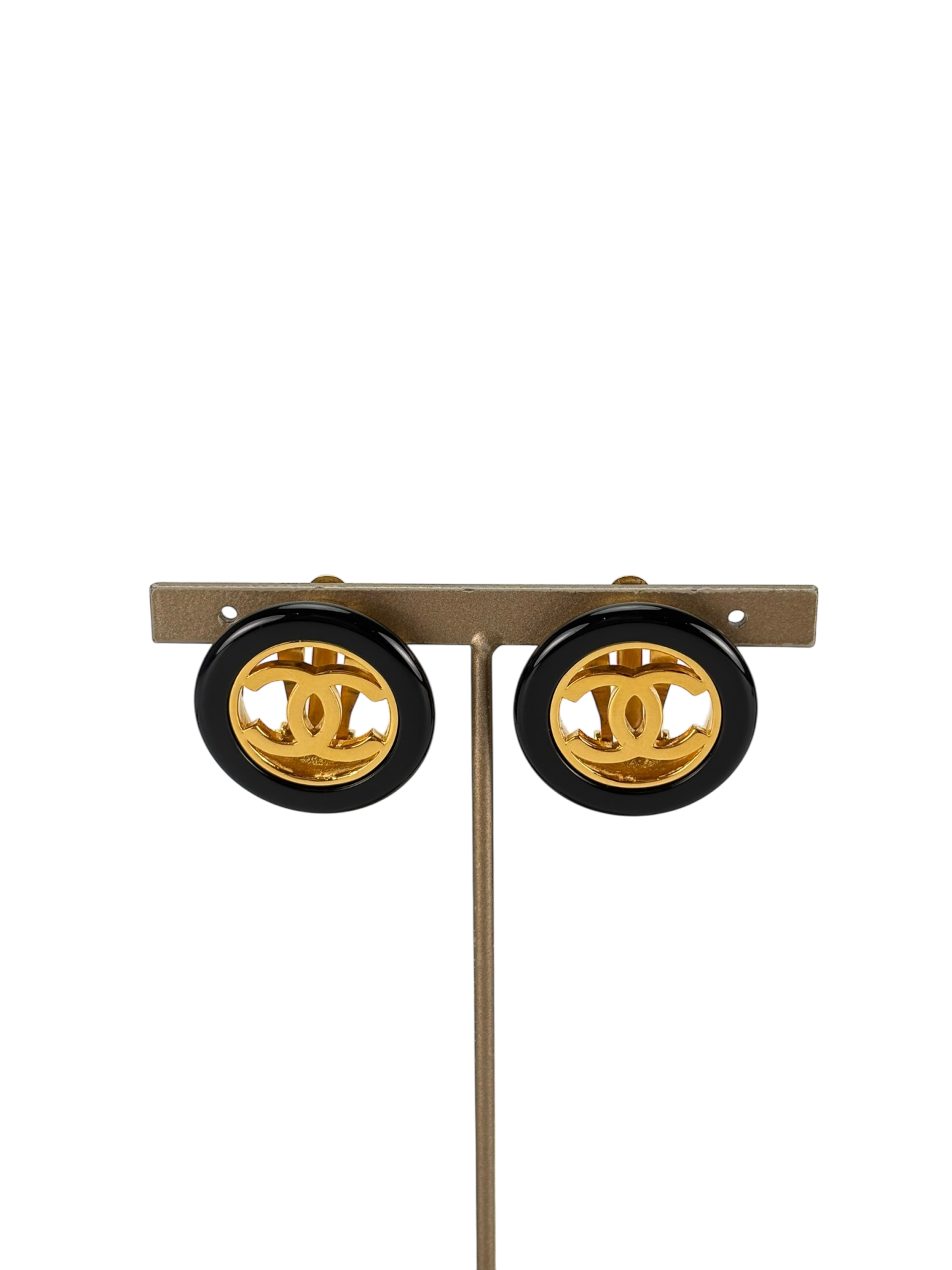 CHANEL - 97A Gold Coco Mark Earrings