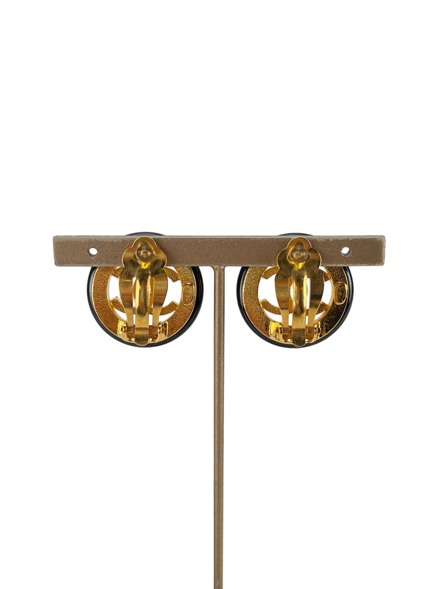 CHANEL - 97A Gold Coco Mark Earrings